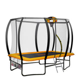 Trampolines & Accessories: Kahuna 6 Ft X 9 Ft Rectangular Outdoor Trampoline With Basketball Set - Orange