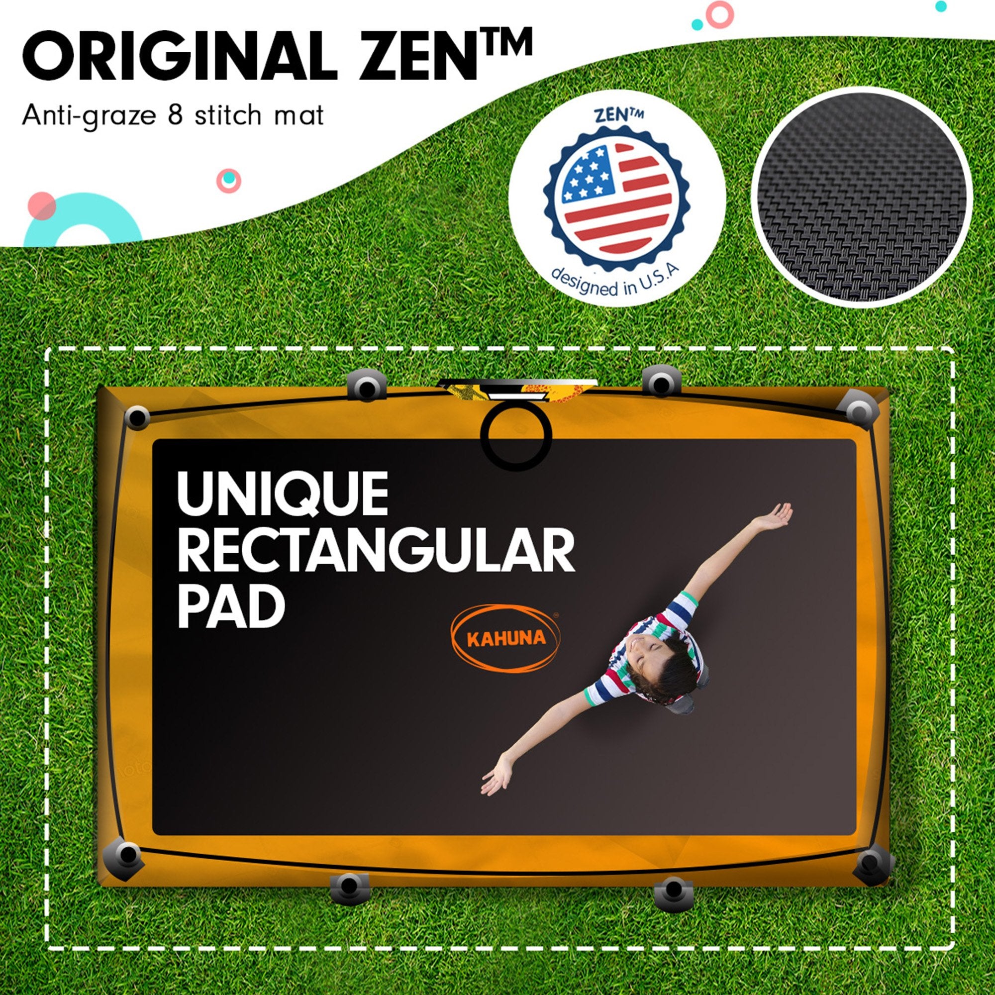 Trampolines & Accessories: Kahuna 6 Ft X 9 Ft Rectangular Outdoor Trampoline With Basketball Set - Orange