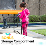 Trampolines & Accessories: Kahuna 6 Ft X 9 Ft Rectangular Outdoor Trampoline With Basketball Set - Orange