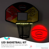 Trampolines & Accessories: Kahuna 6 Ft X 9 Ft Rectangular Outdoor Trampoline With LED Basketball Set Orange