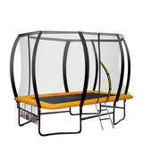 Trampolines & Accessories: Kahuna 6 Ft X 9 Ft Rectangular Outdoor Trampoline With LED Basketball Set Orange