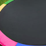 Trampolines & Accessories: Kahuna 12ft Trampoline Free Ladder Spring Mat Net Safety Pad Cover Round Enclosure - Rainbow