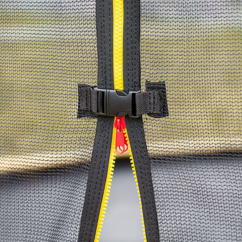 Trampolines & Accessories: Kahuna 12ft Trampoline Free Ladder Spring Mat Net Safety Pad Cover Round Enclosure - Rainbow