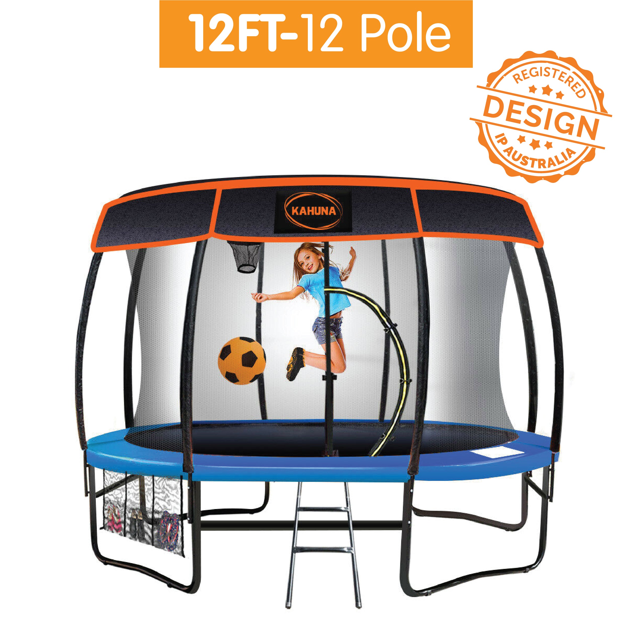 Trampolines & Accessories: Kahuna 12ft-12 Pole Trampoline Roof Shade Cover