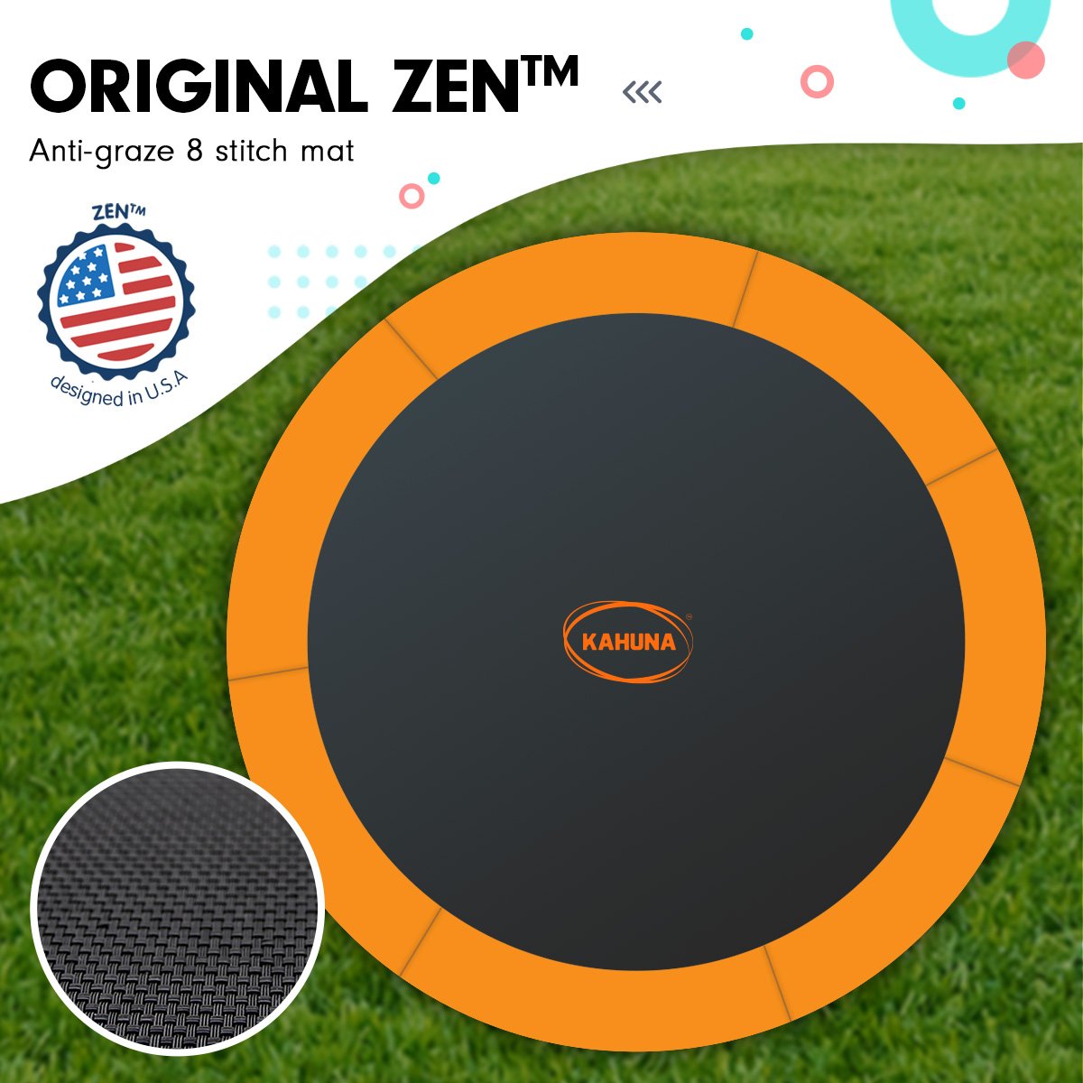 Trampolines & Accessories: Kahuna Twister 12ft Springless Trampoline Outdoor Mat Pad Net Ladder with Basketball Set