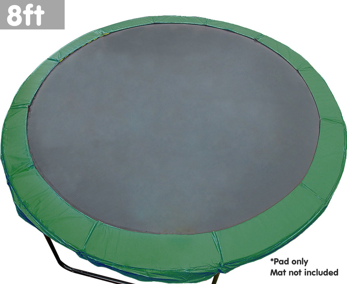 Trampolines & Accessories: Kahuna 8ft Trampoline Replacement Spring Pad Round Cover - Green