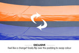 Pool Toys & Inflatables: Kahuna 10ft Trampoline Reversible Replacement Pad Round - Orange/Blue