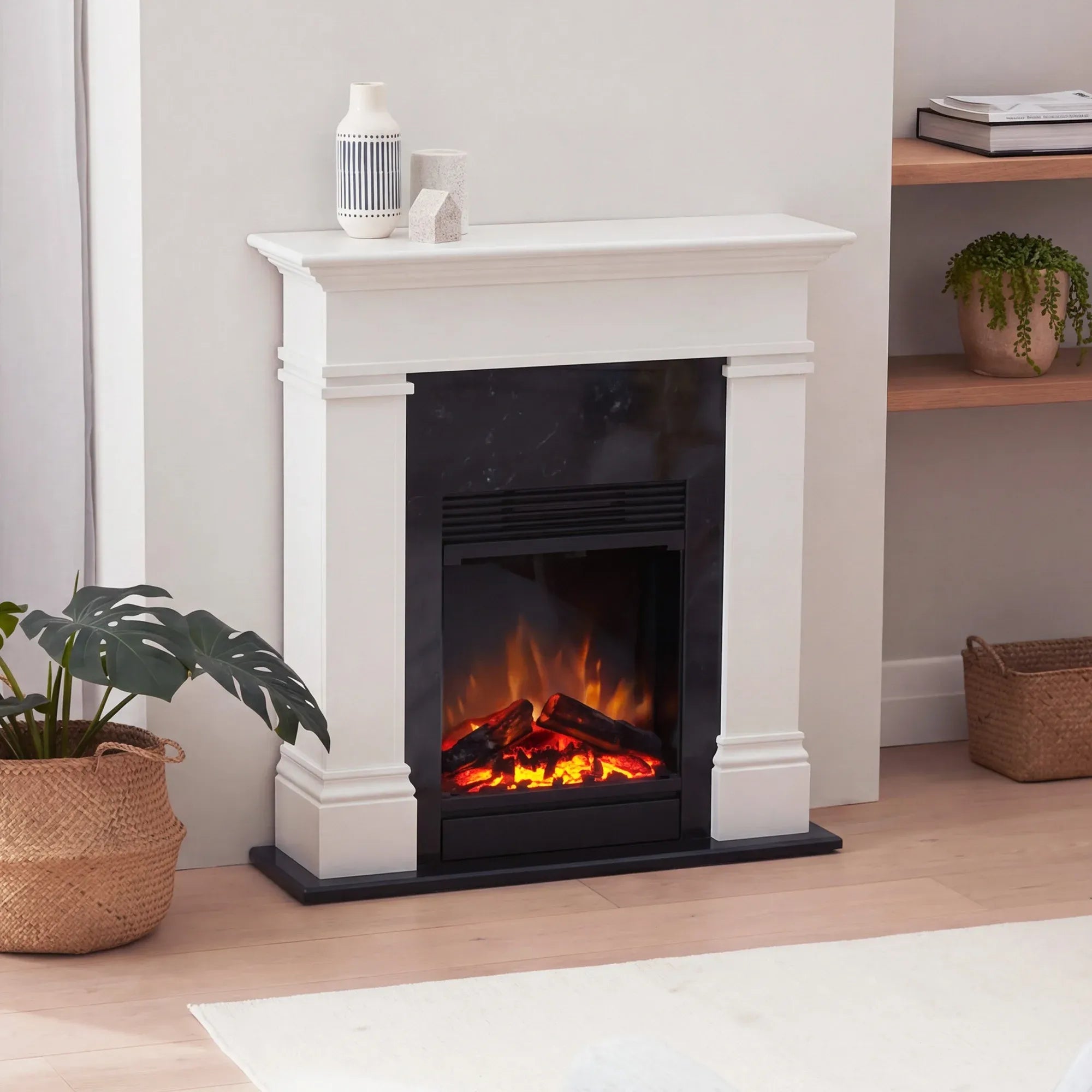 Dimplex 1.5kW Mini Taylor Suite Optiflame Electric Fireplace w/ LED Flame Effect