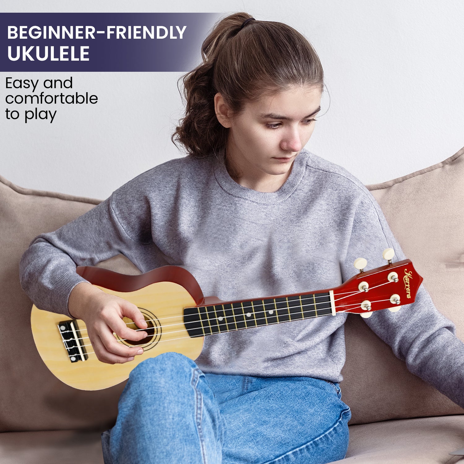Wellness Accessories: Karrera 21in Ukulele - Natural
