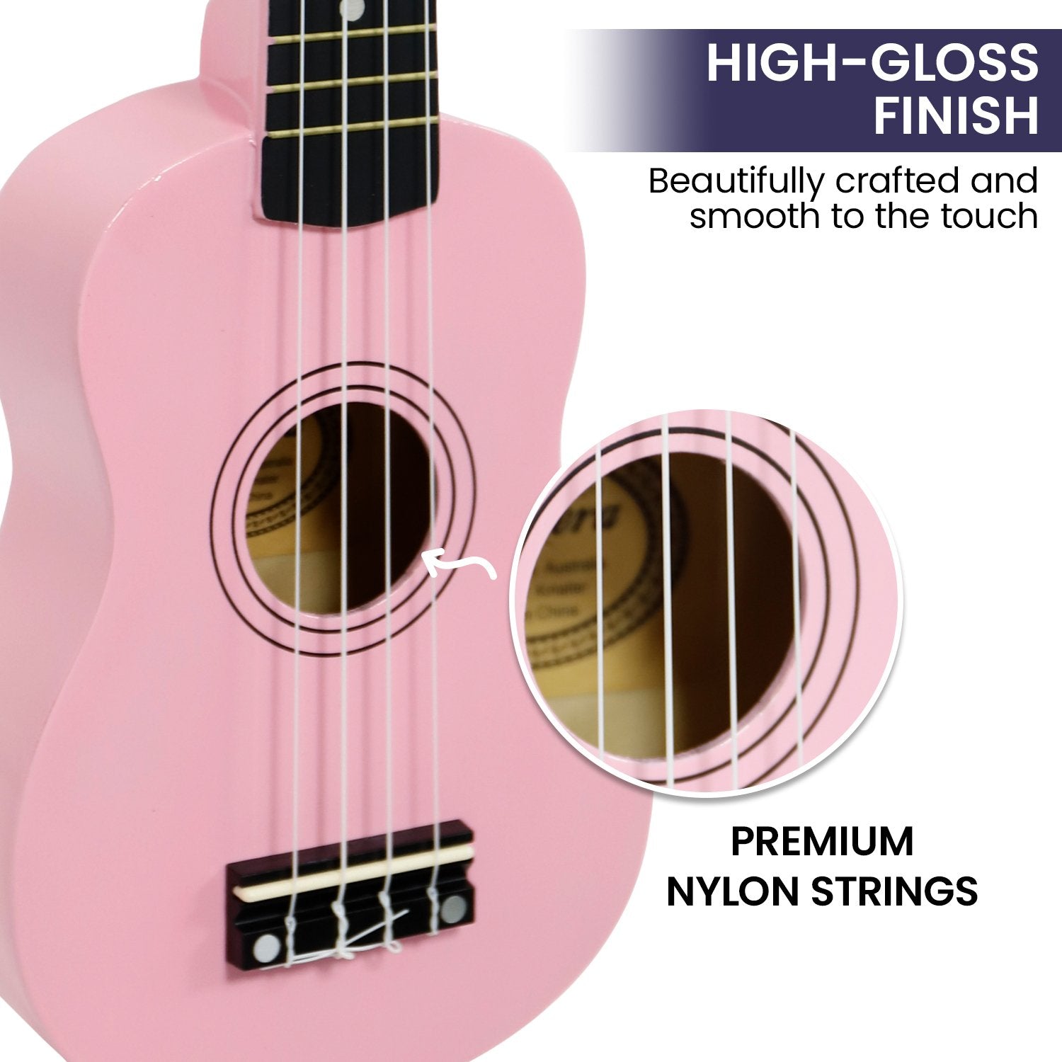 Guitars: Karrera 21in Ukulele - Pink