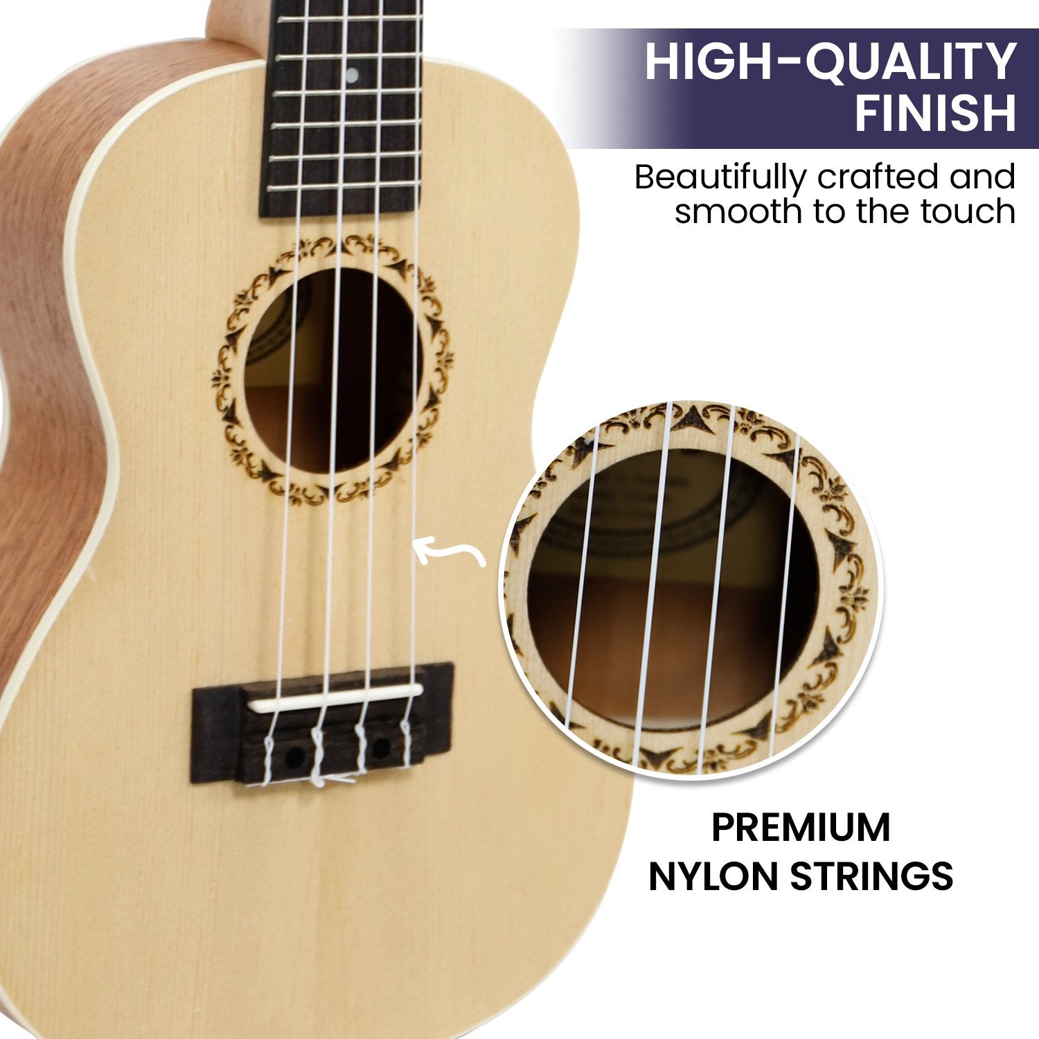 Wellness Accessories: Karrera 23in Ukulele - Natural