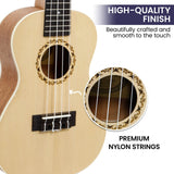 Wellness Accessories: Karrera 23in Ukulele - Natural
