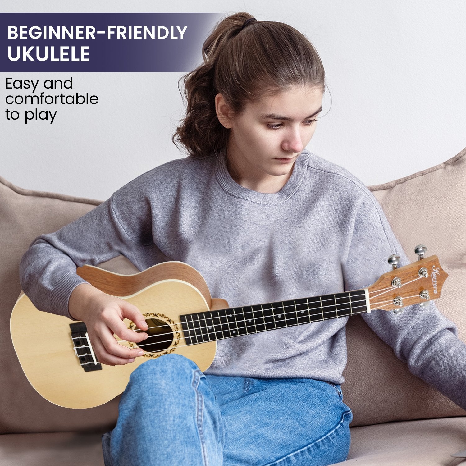 Wellness Accessories: Karrera 23in Ukulele - Natural