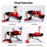 Exercise Benches: Powertrain Home Gym Bench Adjustable Flat Incline Decline FID 250KG Load
