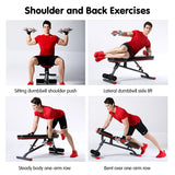 Exercise Benches: Powertrain Home Gym Bench Adjustable Flat Incline Decline FID 250KG Load