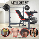 Exercise Benches: Powertrain Adjustable Weight Bench Home Gym Bench Press - 302