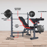 Exercise Benches: Powertrain Adjustable Weight Bench Home Gym Bench Press - 302