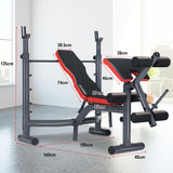 Exercise Benches: Powertrain Adjustable Weight Bench Home Gym Bench Press - 302