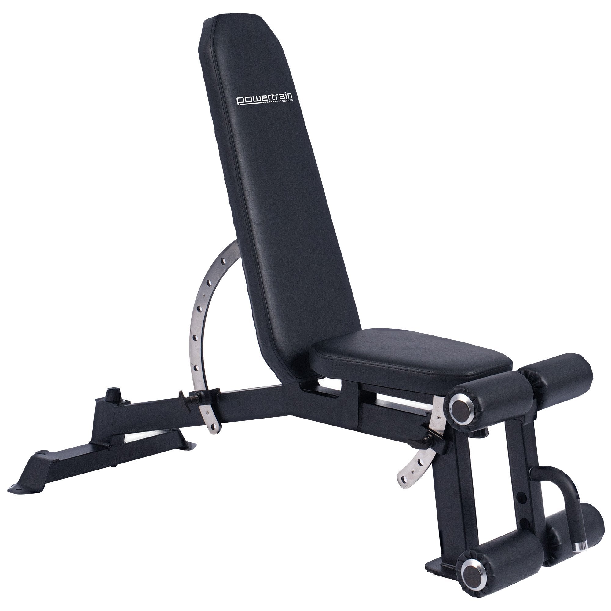 Exercise Benches: Powertrain Multi Workout Bench with Transport Wheels and Adjustable Backrest