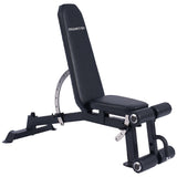 Exercise Benches: Powertrain Multi Workout Bench with Transport Wheels and Adjustable Backrest