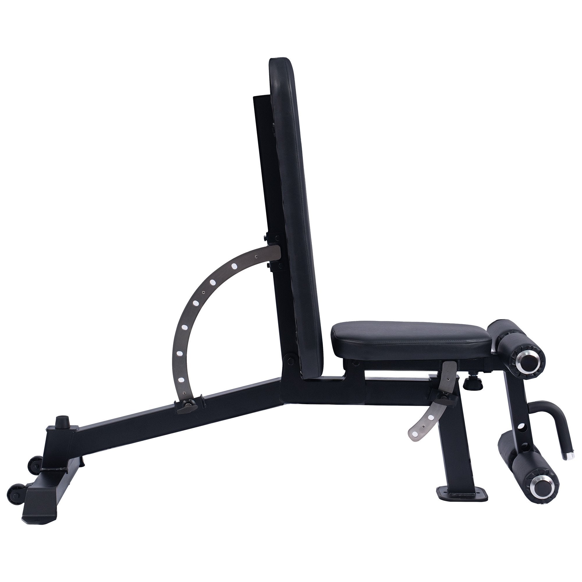 Exercise Benches: Powertrain Multi Workout Bench with Transport Wheels and Adjustable Backrest