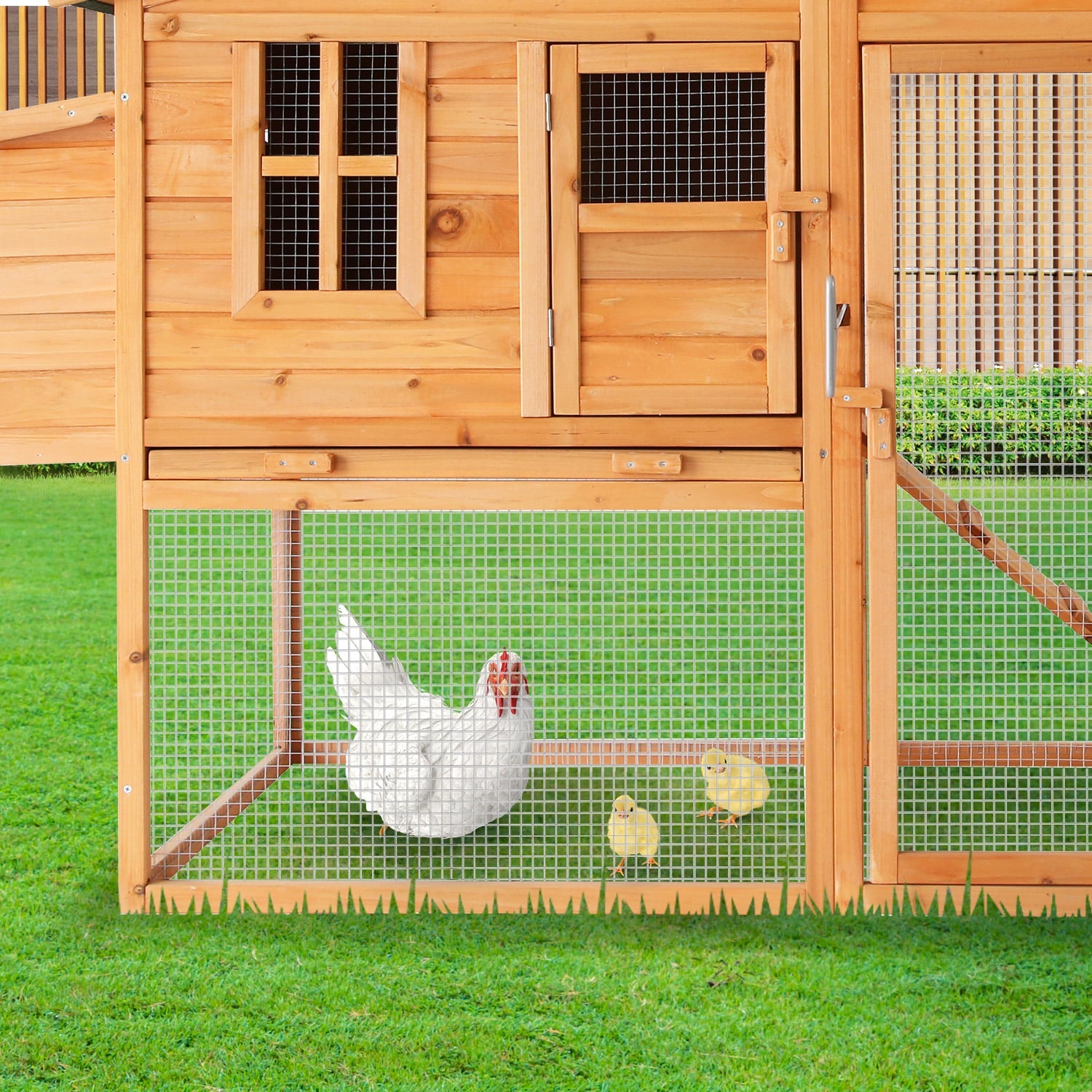 Furtastic Large Chicken Coop & Rabbit Hutch With Ramp