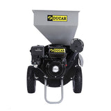 Gardening Tools: Ducar Wood Chipper Shredder Mulcher Garden 8hp Petrol Motor Upright Grinder - Silver