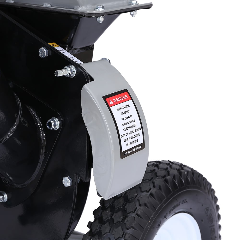 Gardening Tools: Ducar Wood Chipper Shredder Mulcher Garden 8hp Petrol Motor Upright Grinder - Silver
