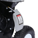 Gardening Tools: Ducar Wood Chipper Shredder Mulcher Garden 8hp Petrol Motor Upright Grinder - Silver
