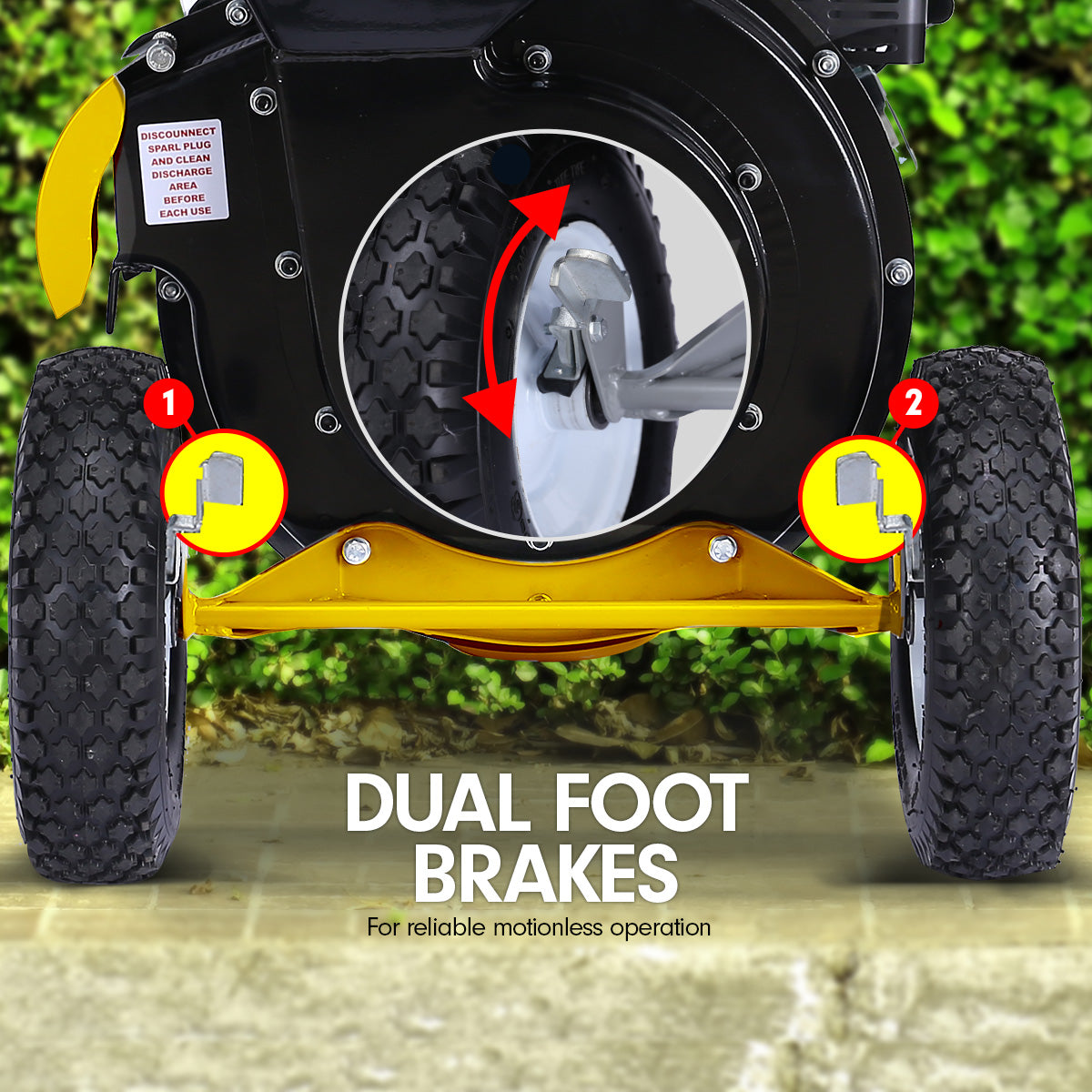 Gardening Tools: Ducar Wood Chipper Shredder Mulcher Garden 8hp Petrol Motor Upright Grinder - Yellow