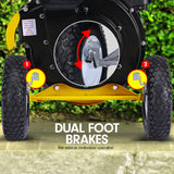 Gardening Tools: Ducar Wood Chipper Shredder Mulcher Garden 8hp Petrol Motor Upright Grinder - Yellow