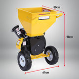 Gardening Tools: Ducar Wood Chipper Shredder Mulcher Garden 8hp Petrol Motor Upright Grinder - Yellow
