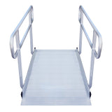 Automotive Loading Ramps: Kartrite 6ft Portable Aluminium Mobility Threshold Access Wheelchair Ramp w/ Handrails