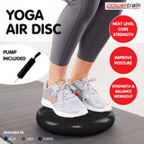 Gymnastics: Powertrain Yoga Stability Disc Home Gym Pilates Balance Trainer Black