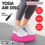 Exercise Bikes: Powertrain Yoga Stability Disc Home Gym Pilates Balance Trainer - Pink