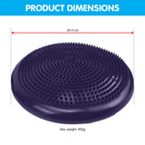 Massage Chairs: Powertrain Yoga Stability Disc w/ Pump Home Gym Pilate Balance Trainer - Purple