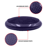 Massage Chairs: Powertrain Yoga Stability Disc w/ Pump Home Gym Pilate Balance Trainer - Purple