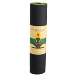 Gymnastics: Powertrain TPE Yoga Exercise Mat Home Gym Pilates Fitness 8mm Thick in Black/Green