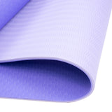 Gymnastics: Powertrain TPE Yoga Exercise Mat Home Gym Pilates Fitness 8mm Thick in Light Purple