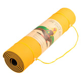 Yoga & Pilates: Powertrain TPE Yoga Exercise Mat Home Gym Pilates Fitness 8mm Thick in Orange