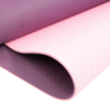 Yoga & Pilates: Powertrain TPE Yoga Exercise Mat Home Gym Pilates Fitness 8mm Thick in Dark Purple