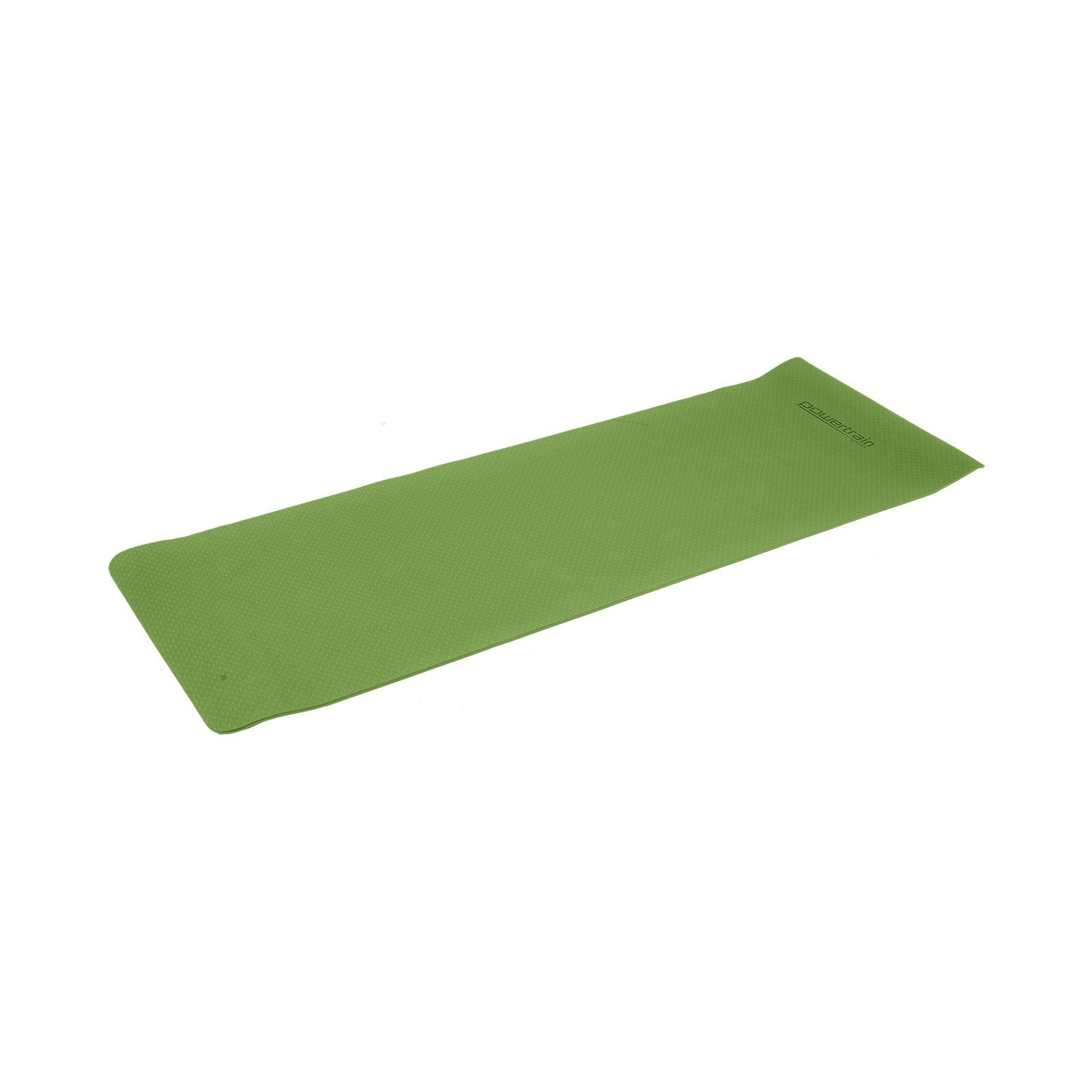 Yoga & Pilates: Powertrain Dual Layer 6mm Yoga Mat | Olive | Non-slip Surface And Carry Strap For Ultimate Comfort And Portability