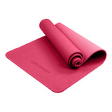 Yoga & Pilates: Powertrain Dual Layer 6mm Yoga Mat | Pink | Non-slip Surface And Carry Strap For Ultimate Comfort And Portability