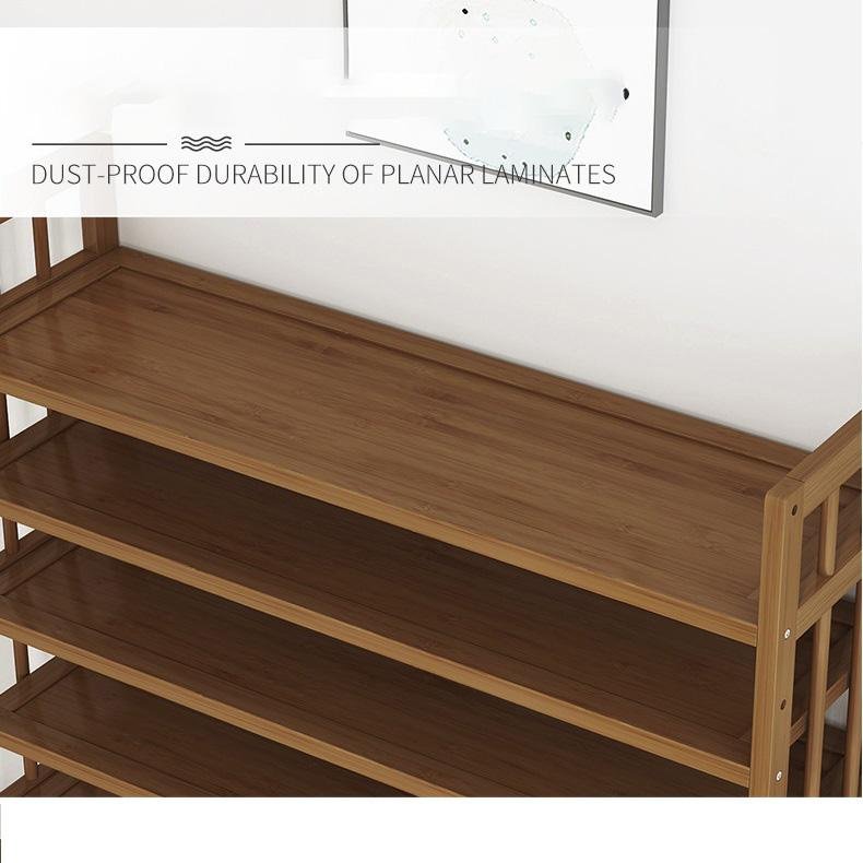 Shoe Storage: 11 Tier Tower Bamboo Wooden Shoe Rack Corner Shelf Stand Storage Organizer