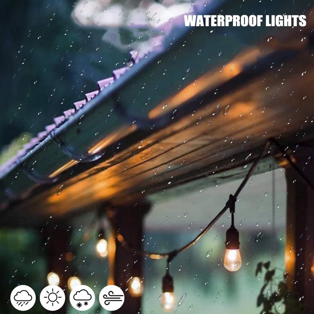 Outdoor Decorations & Lights: 20M Festoon String Lights Kits Christmas Wedding Party Waterproof outdoor