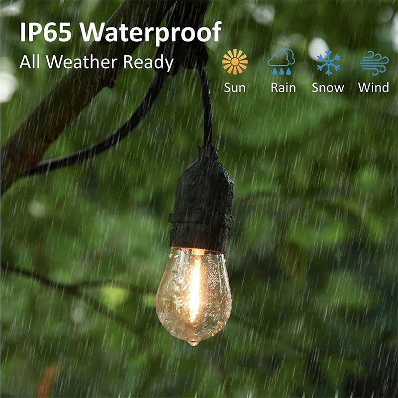 Outdoor Decorations & Lights: 20M Festoon String Lights Kits Christmas Wedding Party Waterproof outdoor