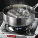 Skillets & Frying Pans: 20cm 316L Stainless Steel Saucepan Compound Steel Honeycomb Nonstick Sauce Pan with Glass Lid 2.2L Pot Stay-Cool Handle Multipurpose Milk Saucepan, Induction Capable and Gas Stove