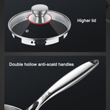 Premium 316 Stainless Steel Non-Stick 22cm Milk Pot with Double-Sided Honeycomb Design