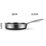 Buffets & Sideboards: Stainless Steel Frying Pan Non-Stick Cooking Frypan Cookware 32cm Honeycomb Double Sided