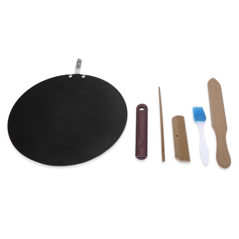 Skillets & Frying Pans: 32cm Nonstick Frying Indian Tava Dosa Chapati Pan Flat Skillet Griddle Pan